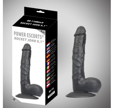 Dildo jak penis duże jądra mocna przyssawka 23cm